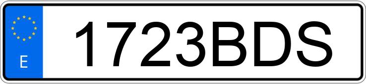 Numer rejestracyjny 1723BDS posiada VOLKSWAGEN GOLF Numer rejestracyjny 1723BDS posiada VOLKSWAGEN GOLF