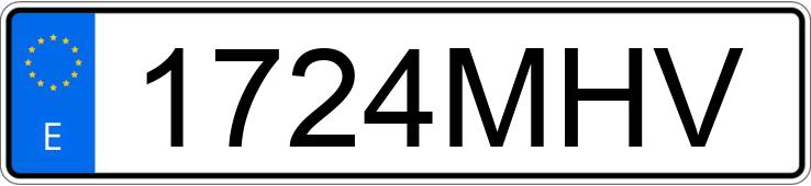 Numer rejestracyjny 1724MHV posiada BMW SERIE 4