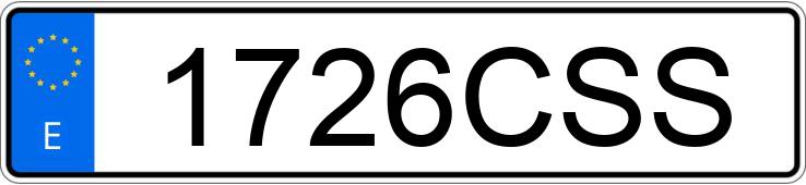 Numer rejestracyjny 1726CSS posiada RENAULT LAGUNA