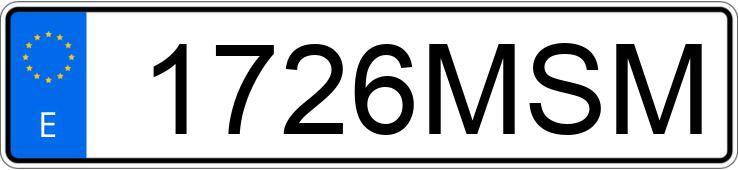 Numer rejestracyjny 1726MSM posiada OMODA 5