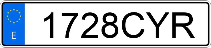 Numer rejestracyjny 1728CYR posiada MERCEDES C (203)