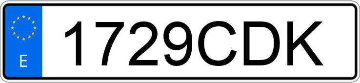 Numer rejestracyjny 1729CDK posiada AUDI A3