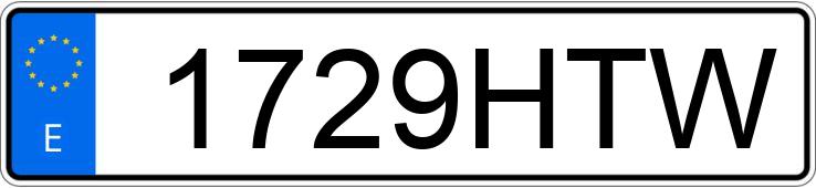 Numer rejestracyjny 1729HTW posiada MERCEDES CLA (117)