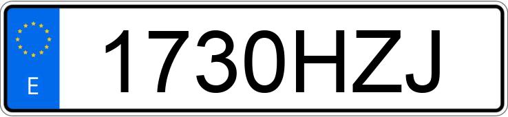 Numer rejestracyjny 1730HZJ posiada BMW X4