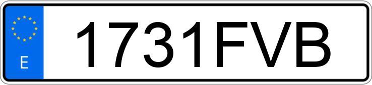 Numer rejestracyjny 1731FVB posiada PORSCHE 911