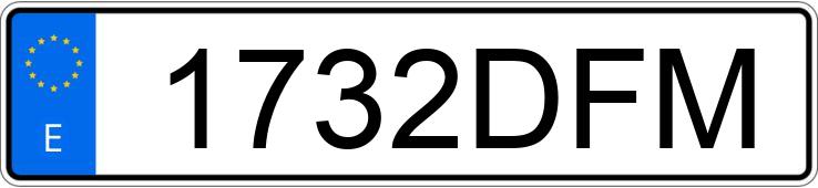 Numer rejestracyjny 1732DFM posiada BMW SERIE 3