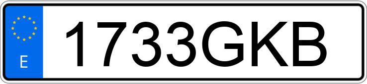 Numer rejestracyjny 1733GKB posiada MERCEDES C (204)