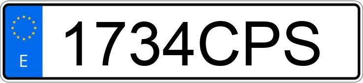 Numer rejestracyjny 1734CPS posiada CHRYSLER VOYAGER