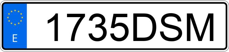 Numer rejestracyjny 1735DSM posiada MERCEDES SLK (170-171)