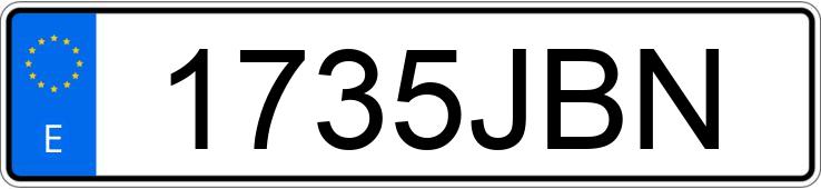 Numer rejestracyjny 1735JBN posiada DACIA DOKKER