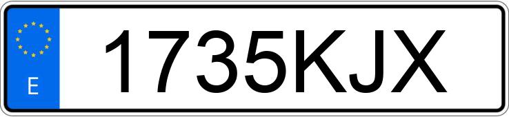 Numer rejestracyjny 1735KJX posiada HYUNDAI I30