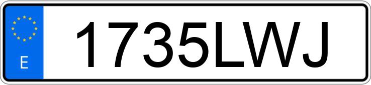 Numer rejestracyjny 1735LWJ posiada PEUGEOT PARTNER Numer rejestracyjny 1735LWJ posiada PEUGEOT PARTNER