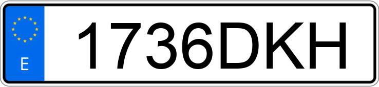 Numer rejestracyjny 1736DKH posiada AUDI A6