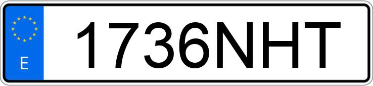 Numer rejestracyjny 1736NHT posiada MAN TGS