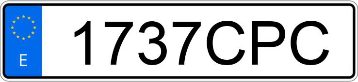 Numer rejestracyjny 1737CPC posiada CITROEN C5
