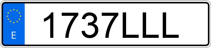 Numer rejestracyjny 1737LLL posiada TESLA MODEL S Numer rejestracyjny 1737LLL posiada TESLA MODEL S
