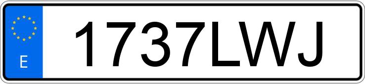 Numer rejestracyjny 1737LWJ posiada PEUGEOT PARTNER