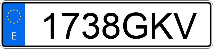 Numer rejestracyjny 1738GKV posiada SEAT IBIZA