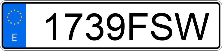 Numer rejestracyjny 1739FSW posiada VOLKSWAGEN NEW BEETLE