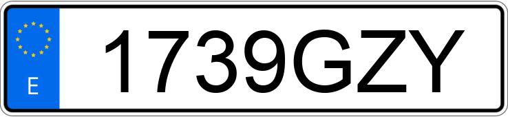 Numer rejestracyjny 1739GZY posiada AUDI Q7 Numer rejestracyjny 1739GZY posiada AUDI Q7