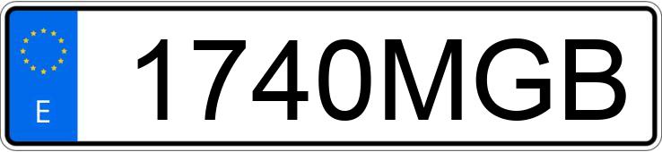 Numer rejestracyjny 1740MGB posiada RENAULT K