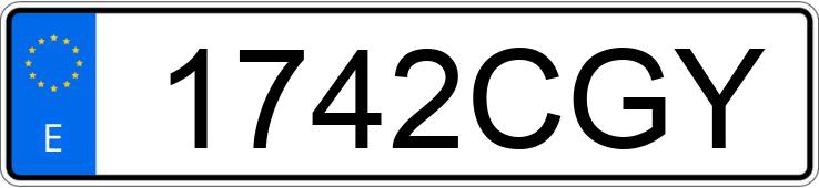 Numer rejestracyjny 1742CGY posiada AUDI A4