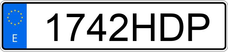 Numer rejestracyjny 1742HDP posiada RENAULT SCENIC