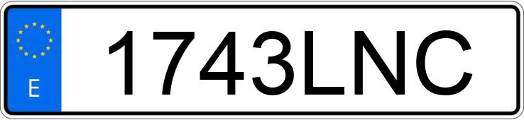 Numer rejestracyjny 1743LNC posiada JEEP COMPASS