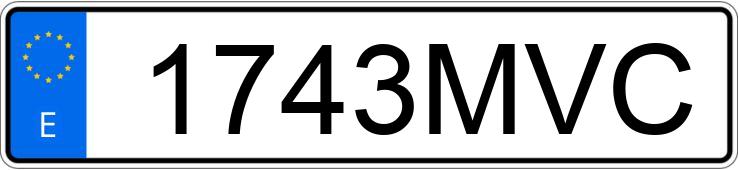 Numer rejestracyjny 1743MVC posiada AUDI S5 SPORTBACK