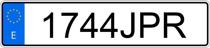 Numer rejestracyjny 1744JPR posiada SEAT IBIZA