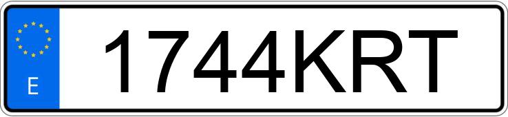 Numer rejestracyjny 1744KRT posiada SEAT LEON Numer rejestracyjny 1744KRT posiada SEAT LEON