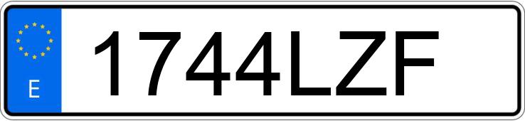 Numer rejestracyjny 1744LZF posiada RIEJU TANGO Numer rejestracyjny 1744LZF posiada RIEJU TANGO