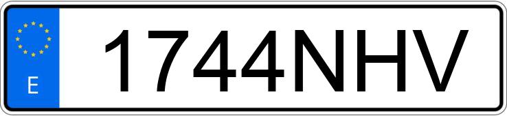 Numer rejestracyjny 1744NHV posiada AUDI S3