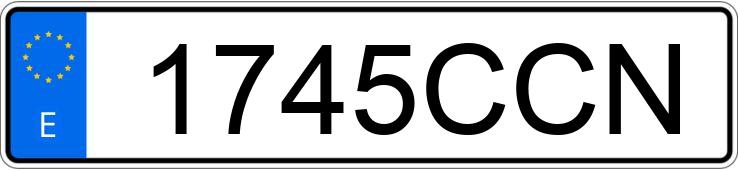 Numer rejestracyjny 1745CCN posiada MITSUBISHI MONTERO