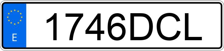 Numer rejestracyjny 1746DCL posiada CITROEN XSARA