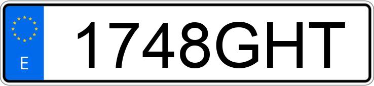 Numer rejestracyjny 1748GHT posiada FORD FOCUS