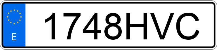 Numer rejestracyjny 1748HVC posiada PEUGEOT BIPPER