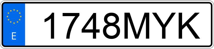 Numer rejestracyjny 1748MYK posiada MG MG3 Numer rejestracyjny 1748MYK posiada MG MG3