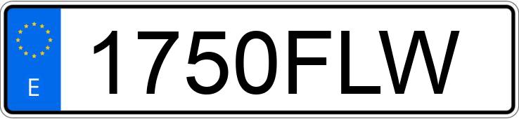 Numer rejestracyjny 1750FLW posiada BMW SERIE 5