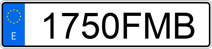 Le numéro d’enregistrement 1750FMB a RENAULT MEGANE