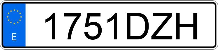 Numer rejestracyjny 1751DZH posiada JAGUAR X TYPE