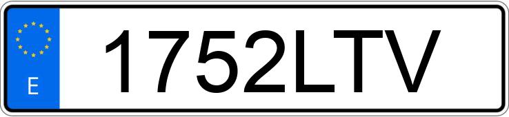 Numer rejestracyjny 1752LTV posiada RENAULT MEGANE