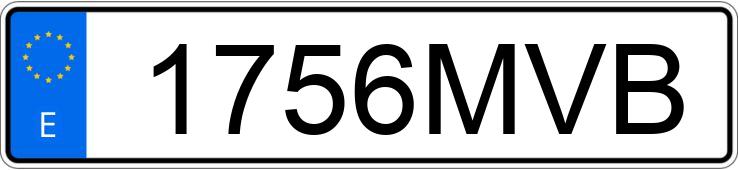 Numer rejestracyjny 1756MVB posiada SMART #3