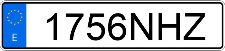 Numer rejestracyjny 1756NHZ posiada FIAT 500