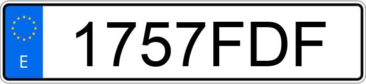 Numer rejestracyjny 1757FDF posiada MERCEDES ACTROS