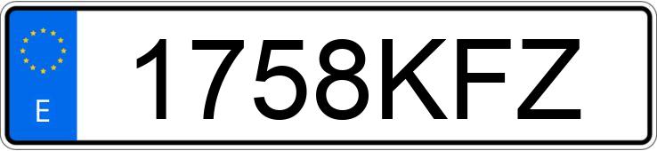 Numer rejestracyjny 1758KFZ posiada FIAT 500L Numer rejestracyjny 1758KFZ posiada FIAT 500L