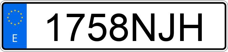 Numer rejestracyjny 1758NJH posiada VOLKSWAGEN T-ROC