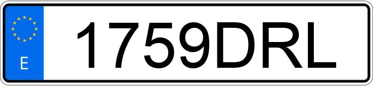 Numer rejestracyjny 1759DRL posiada PEUGEOT 307 Numer rejestracyjny 1759DRL posiada PEUGEOT 307