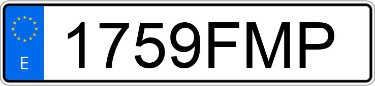 Numer rejestracyjny 1759FMP posiada BMW X3