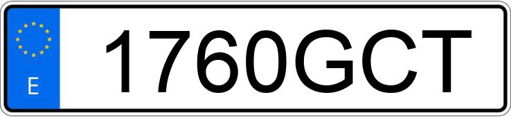 Numer rejestracyjny 1760GCT posiada JEEP WRANGLER